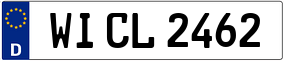 Trailer License Plate